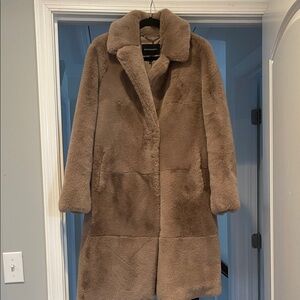 BCBGMaxAzria Tan Teddy Jacket
